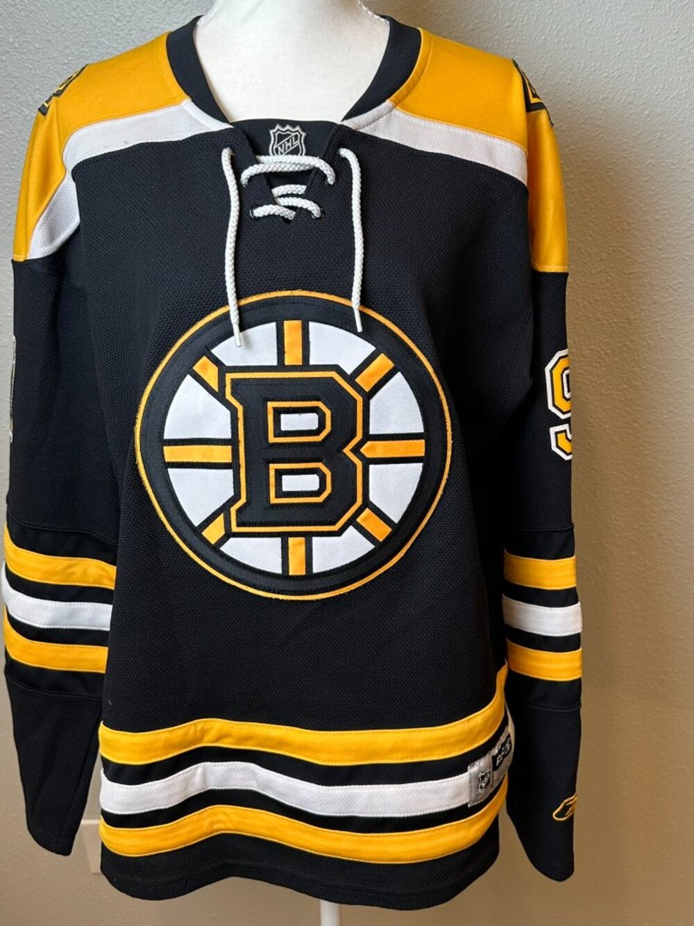 Marc Savard Boston Bruins Reebok Jersey Womens XL Black Gold Hockey Streetwear